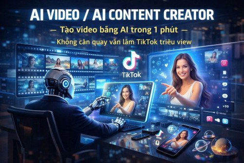 Trải nghiệm AI Video: Sự thật đằng sau trend "Làm TikTok triệu view không cần quay"