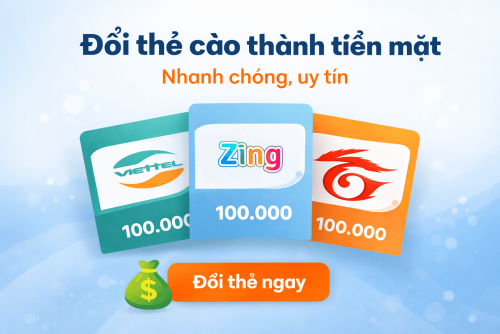 Đổi Thẻ Cào Thành Tiền Mặt Siêu Tốc - Chiết Khấu Tốt, Rút Tiền 24/7!