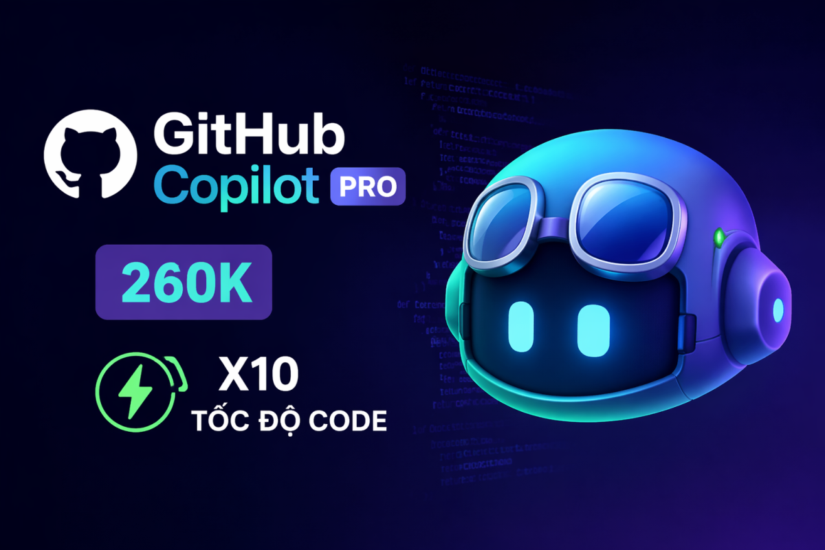 Mua Tài Khoản GitHub Copilot Pro Chính Chủ Chỉ 260K - X10 Tốc Độ Code
