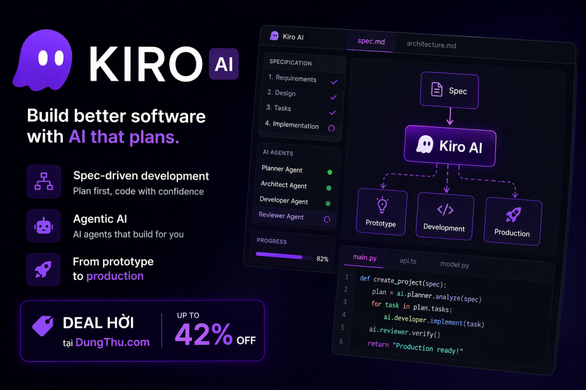 Sức Mạnh Của Kiro AI: Biến Coder Thành Super Dev Với Agentic AI
