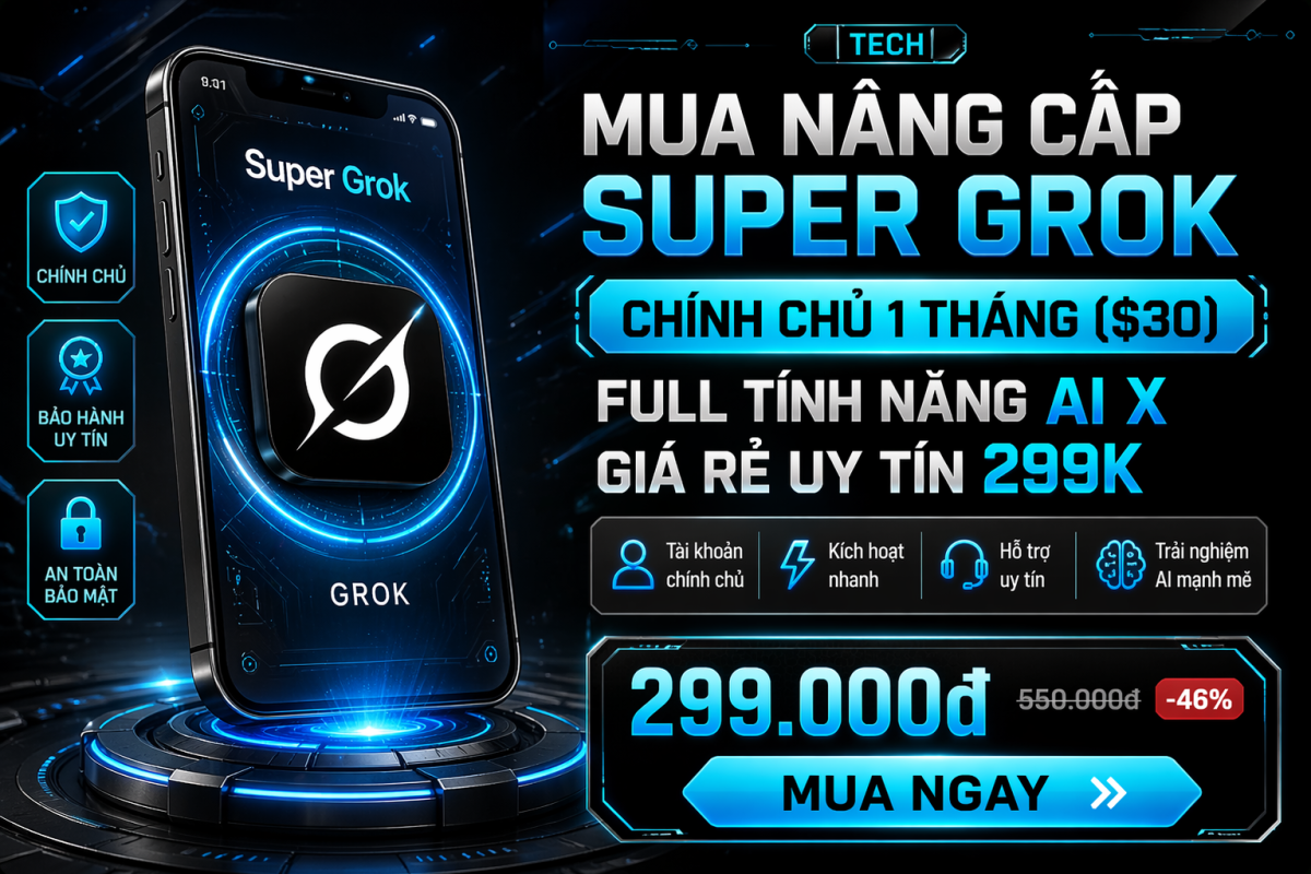 Super Grok 1 Tháng – Công Cụ AI “Chất Khác” Cho Người Muốn Đi Trước Xu Hướng