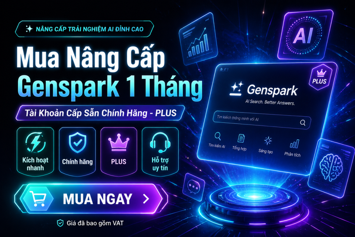 Genspark PLUS 1 Tháng – Khi Một Công Cụ AI Có Thể Giúp Bạn Tìm Nhanh, Nghĩ Nhanh Và Làm Nhanh Hơn