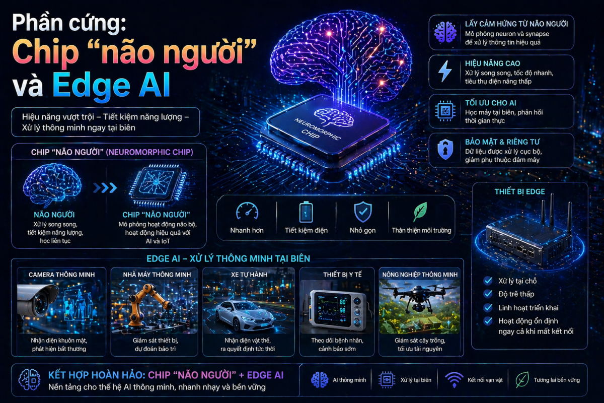 Phần Cứng: Chip “Não Người” Và Edge AI Đang Âm Thầm Lật Kèo Cuộc Chơi
