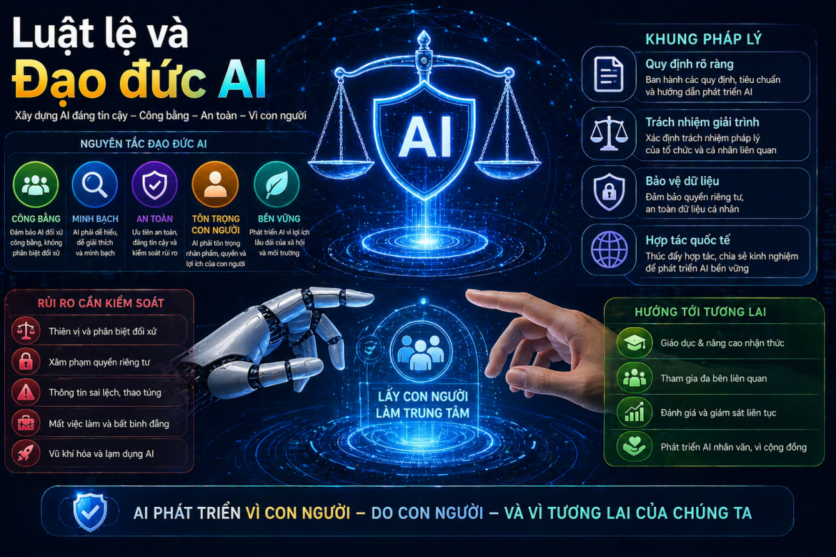 Luật Lệ Và Đạo Đức AI: Càng Dùng Nhiều Càng Phải Biết Giới Hạn