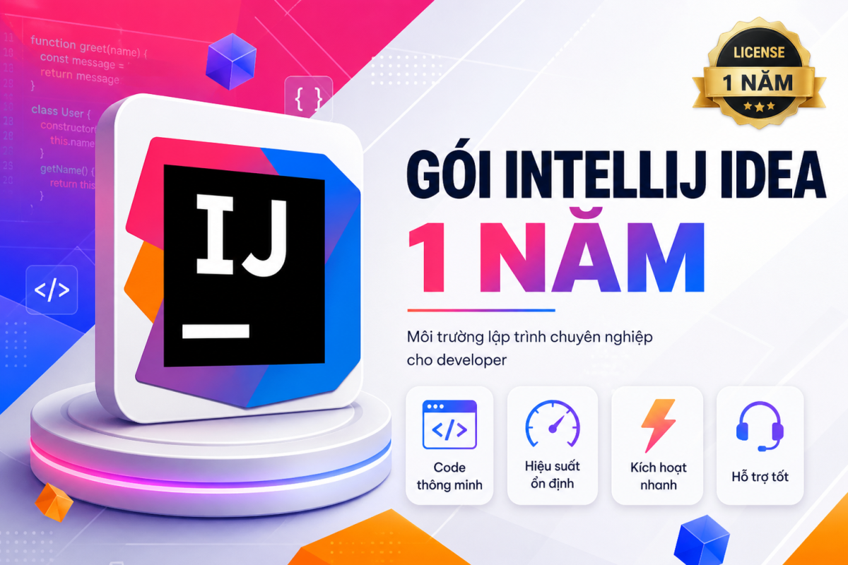 Gói IntelliJ IDEA 1 Năm – Công Cụ Lập Trình Java Chuyên Nghiệp, Giá Tốt