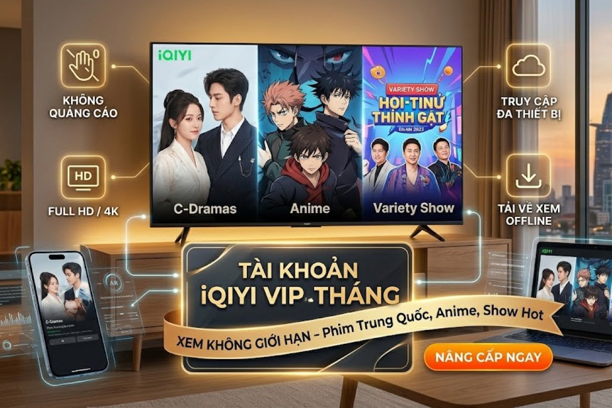Tài Khoản iQIYI VIP 12 Tháng – Xem Phim Trung Quốc, Anime, Show Hot Không Giới Hạn