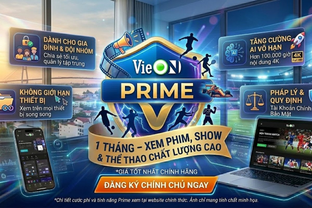 Mua Tài Khoản VieON PRIME 1 Tháng – Xem Phim, Show & Thể Thao Chất Lượng Cao Giá Tốt