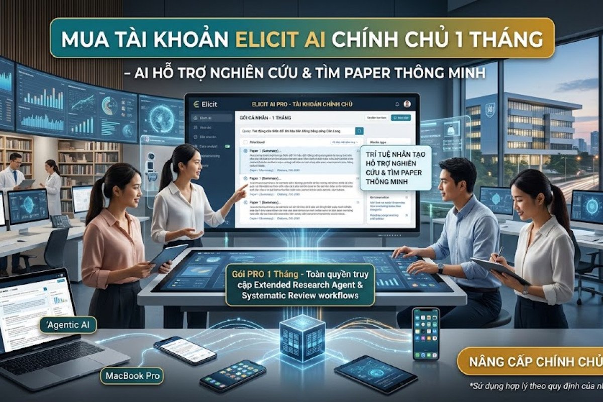 Mua Tài Khoản Elicit AI Chính Chủ 1 Tháng – AI Hỗ Trợ Nghiên Cứu & Tìm Paper Thông Minh