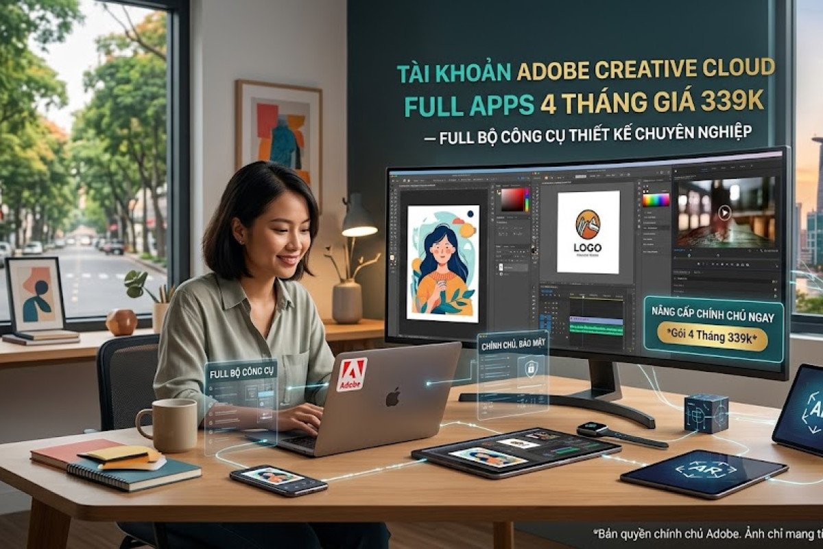 Tài Khoản Adobe Creative Cloud Full Apps 4 Tháng Giá 339K – Full Bộ Công Cụ Thiết Kế Chuyên Nghiệp