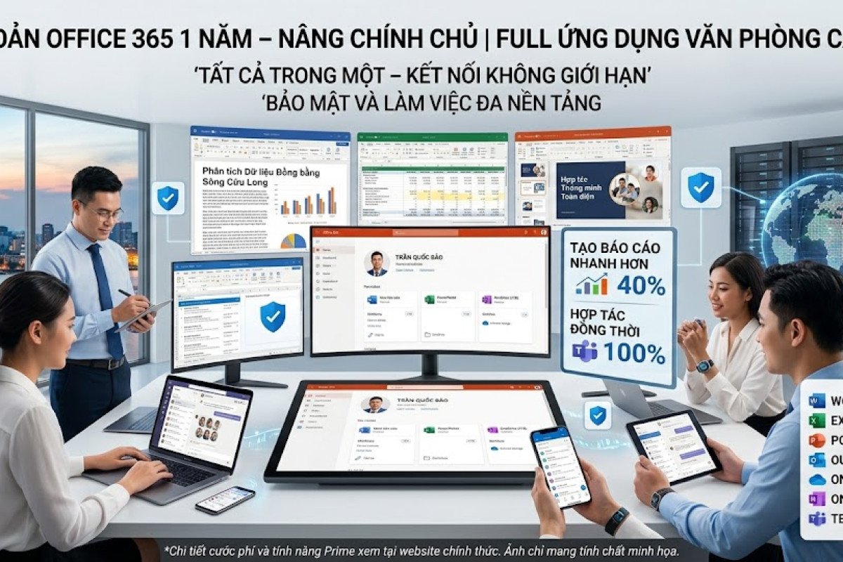 Tài Khoản Office 365 1 Năm – Nâng Chính Chủ | Full Ứng Dụng Văn Phòng Cao Cấp