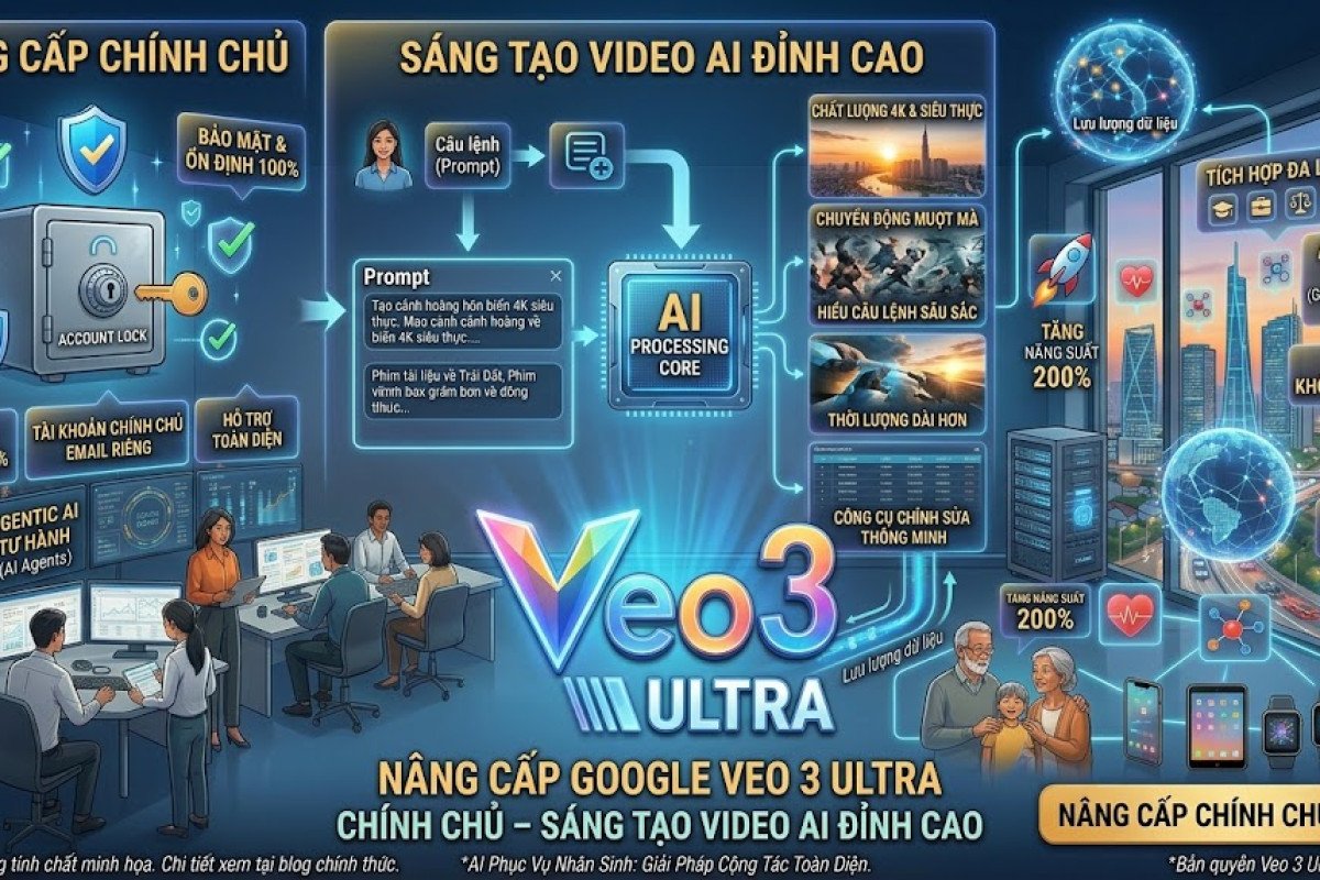 Nâng Cấp Google Veo 3 Ultra Chính Chủ – Sáng Tạo Video AI Đỉnh Cao