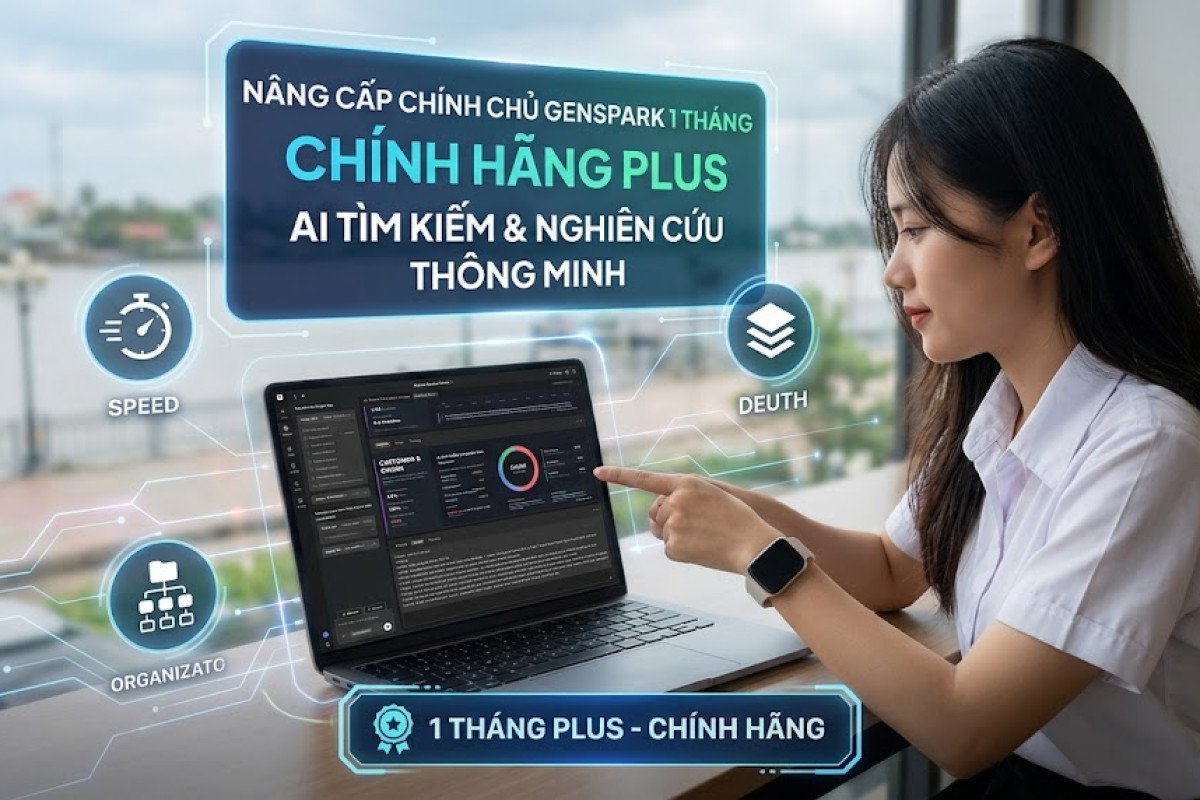 Nâng Cấp Chính Chủ Genspark 1 Tháng – Chính Hãng Plus, AI Tìm Kiếm & Nghiên Cứu Thông Minh