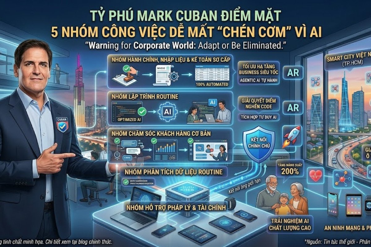 Tỷ Phú Mark Cuban Điểm Mặt 5 Nhóm Công Việc Dễ Mất “Chén Cơm” Vì AI