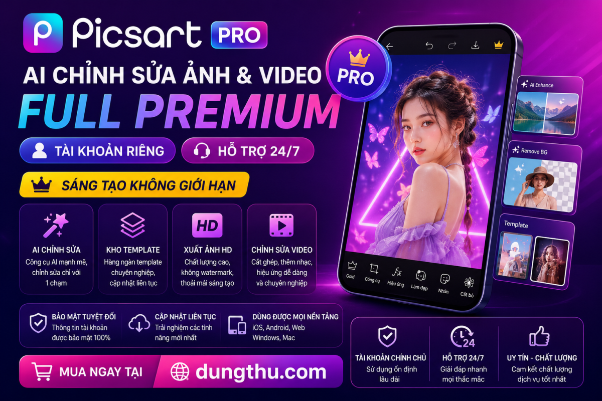 Picsart Pro – Biến Ảnh Thường Thành “Ảnh Triệu View”