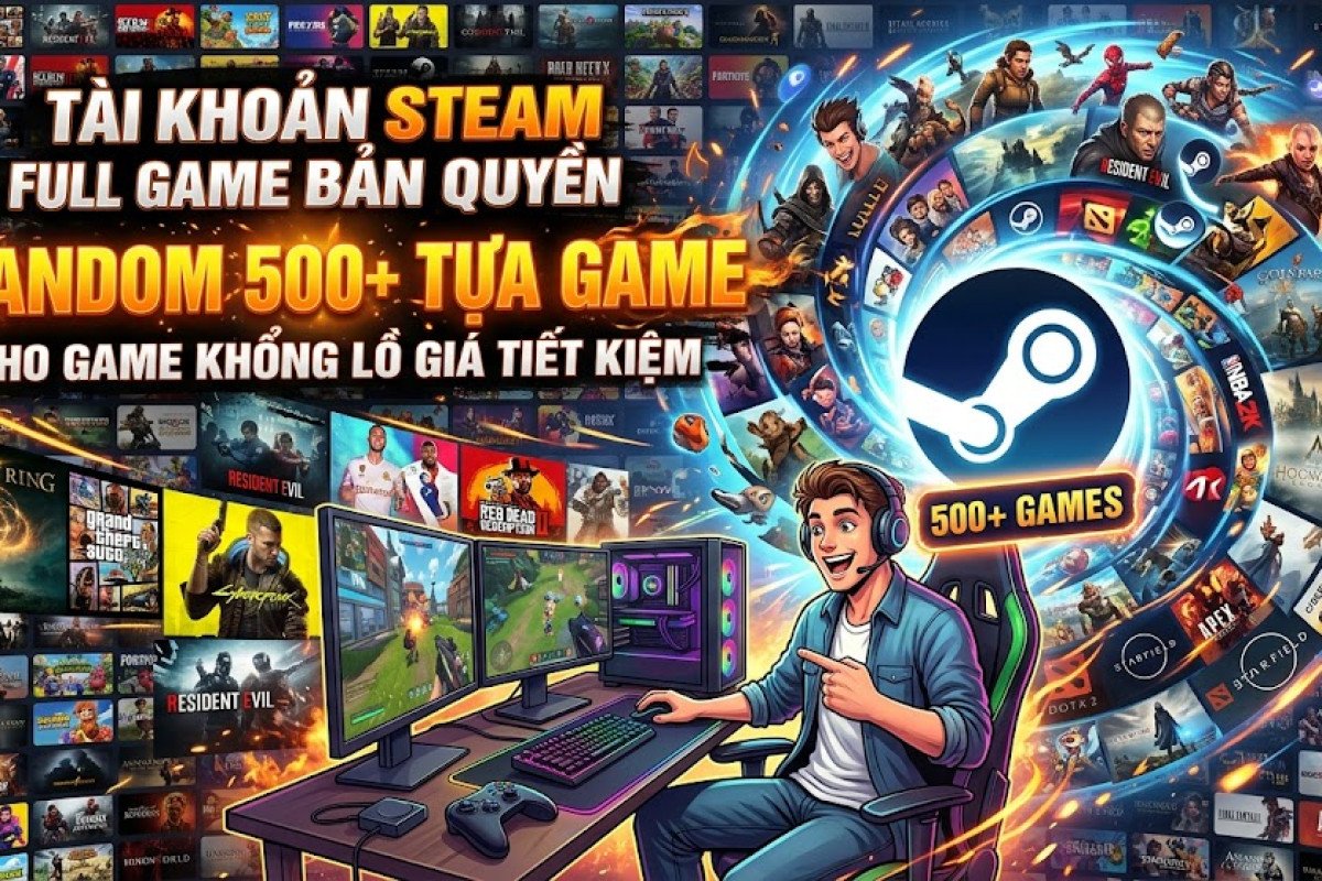 Tài Khoản Steam Full Game Bản Quyền – Random 500+ Tựa Game, Kho Game Khổng Lồ Giá Tiết Kiệm