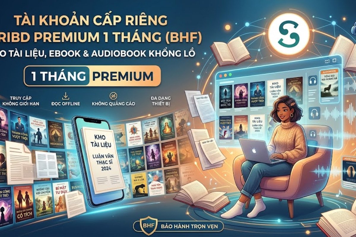 Tài Khoản Cấp Riêng SCRIBD PREMIUM 1 Tháng (BHF) – Kho Tài Liệu, Ebook & Audiobook Khổng Lồ