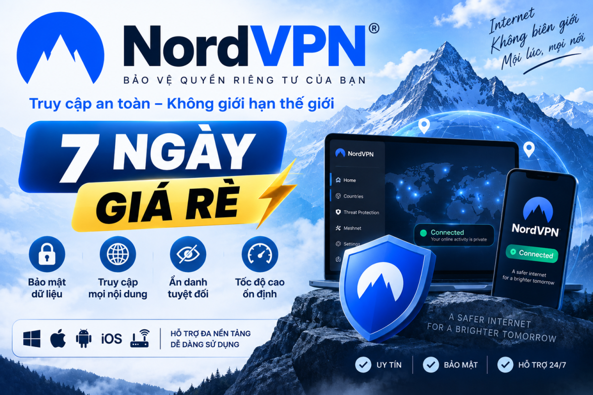 NordVpn 7 Ngày Giá Rẻ