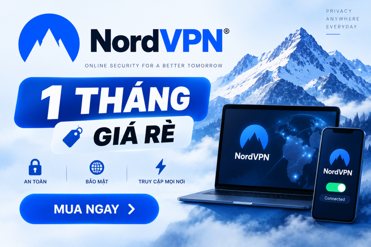 NordVpn 1 Tháng Giá Rẻ