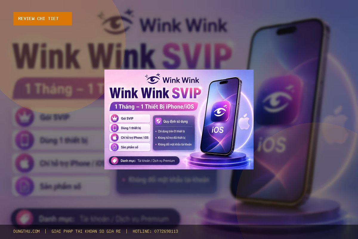 Đánh Giá Account Wink VIP 1 Month Cho iPhone/iOS: Có Đáng Tiền Với Giá Rẻ 49.000đ?