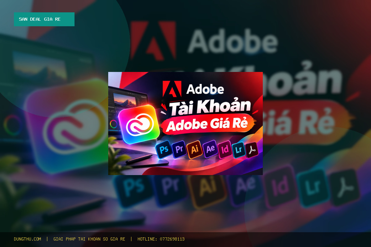 Mua Tài Khoản Adobe Bản Quyền Giá Rẻ Full Ứng Dụng 1 Tháng Uy Tín Chỉ 100K