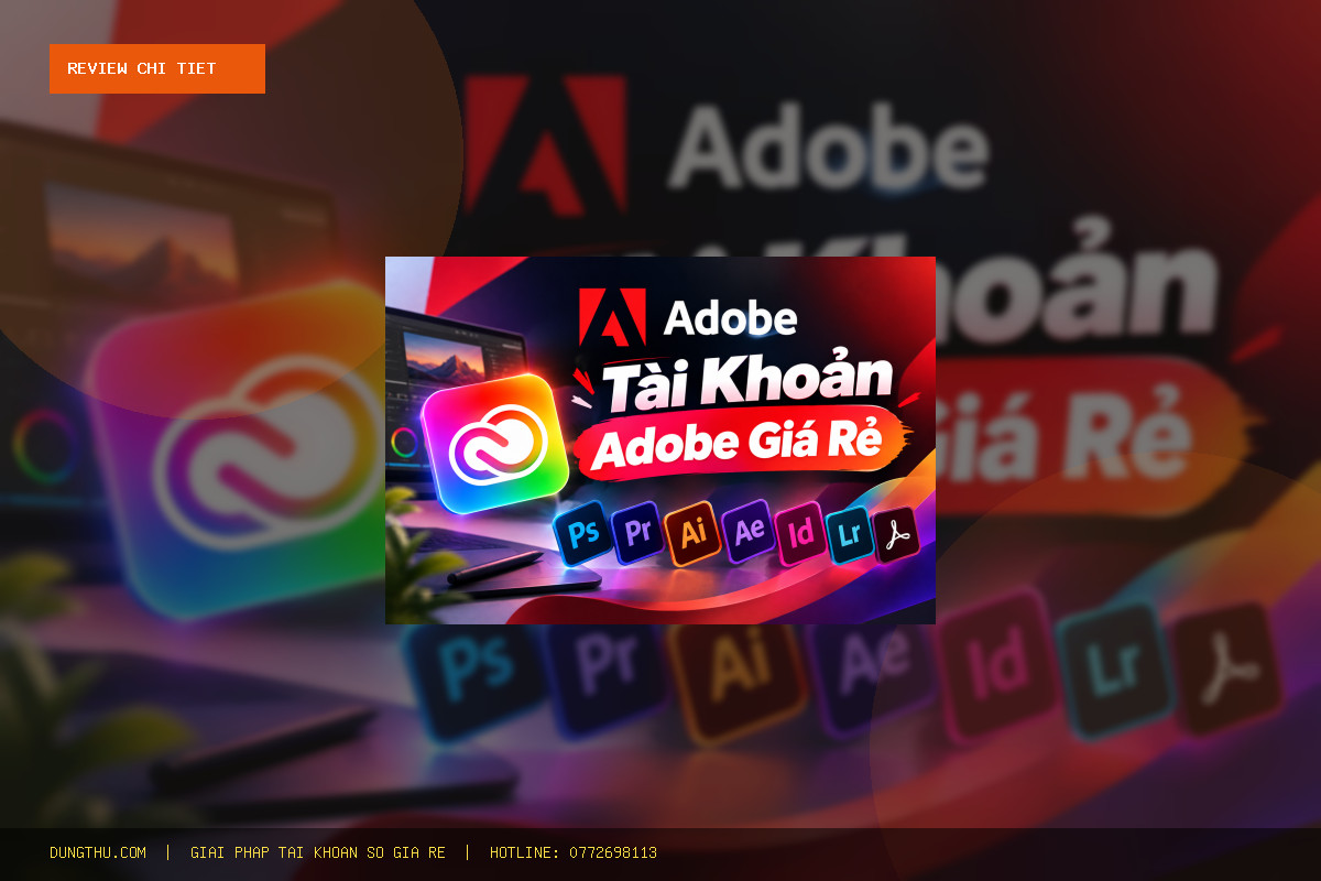 Đánh Giá Tài Khoản Adobe Bản Quyền Giá Rẻ Full Ứng Dụng 1 Tháng: Có Đáng Tiền? Mua Ở Đâu Uy Tín?
