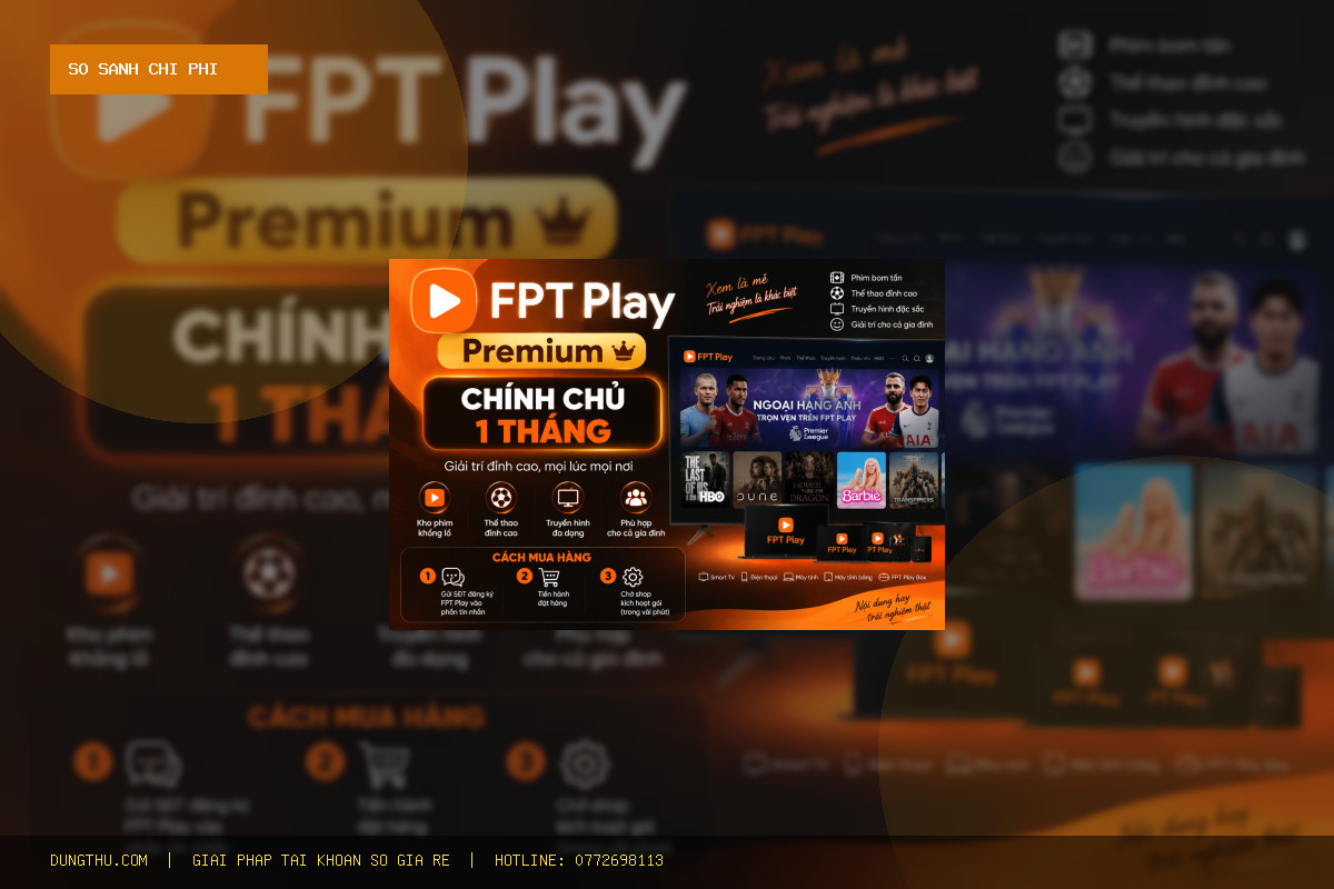 So Sánh Bảng Giá FPT Play Giá Rẻ Uy Tín: Bài Toán Tiết Kiệm 83% Cùng DungThu.com