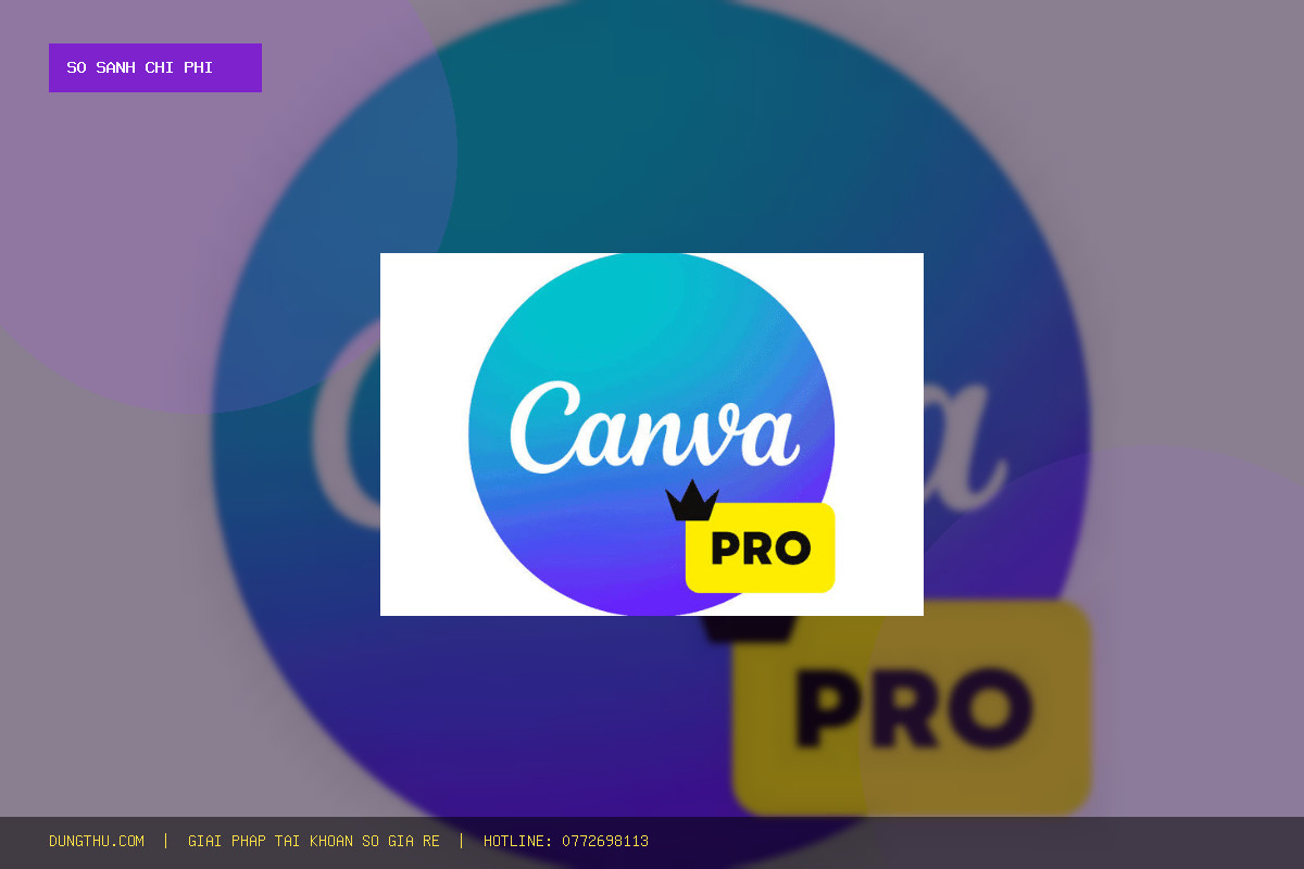 So Sánh Bảng Giá Canva Pro: Mua Canva EDU Official Upgrade 6 Tháng Giá Rẻ Tiết Kiệm 91% Tại DungThu.com