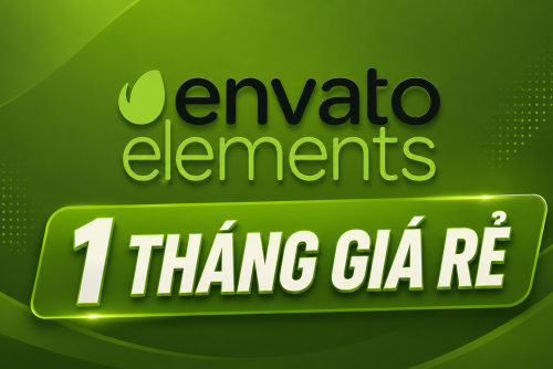 Tài khoản Envato Elements - 1 Tháng Bảo Hành Full