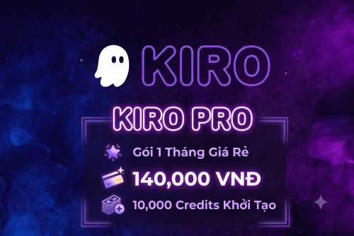 Tài Khoản Kiro AI Pro Giá Rẻ - 1000 credit