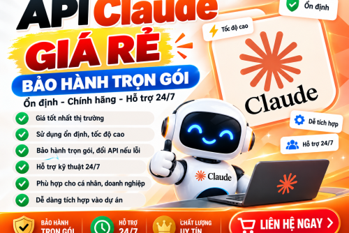 API Claude Giá Rẻ Bảo Hành Trọn Gói