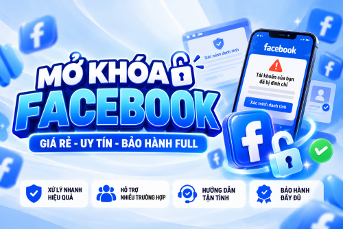 Dịch Vụ Mở Khóa Facebook Bị Đình Chỉ Giá Rẻ